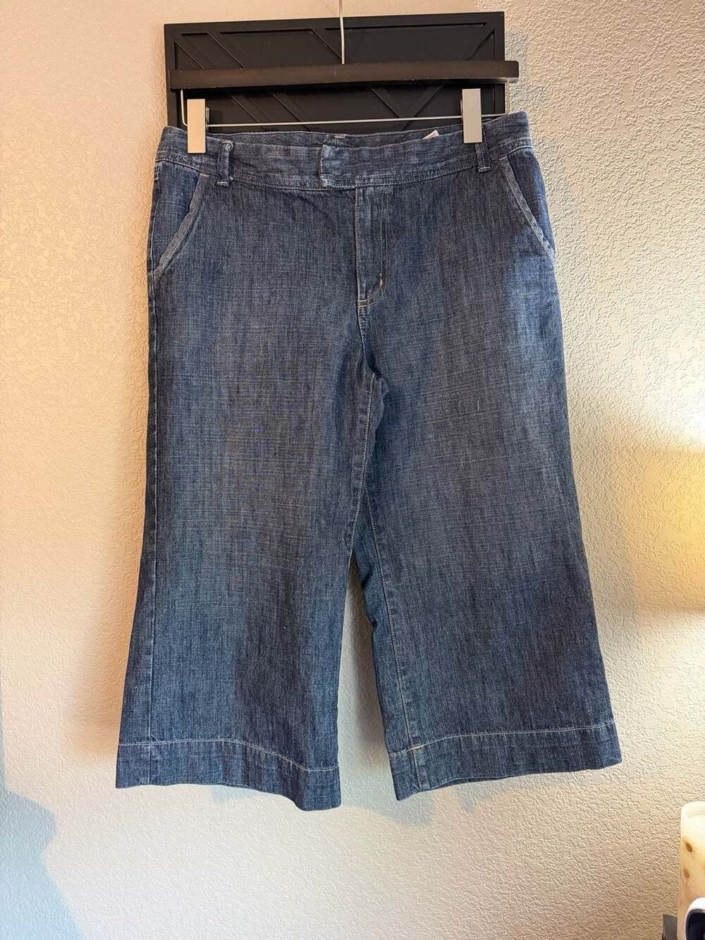Eddie Bauer Women's Wide Leg Denim Crop Pants